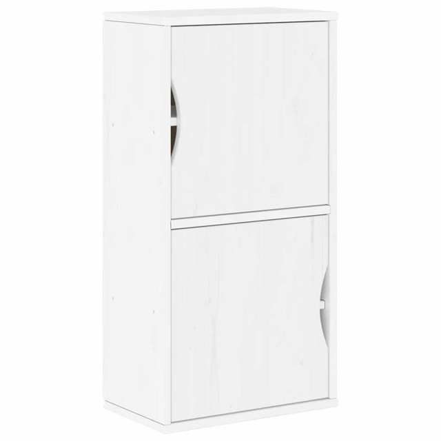 vidaXL Beistellschrank Beistellschrank ODDA Weiß 40x24x79 cm Massivholz Kie günstig online kaufen