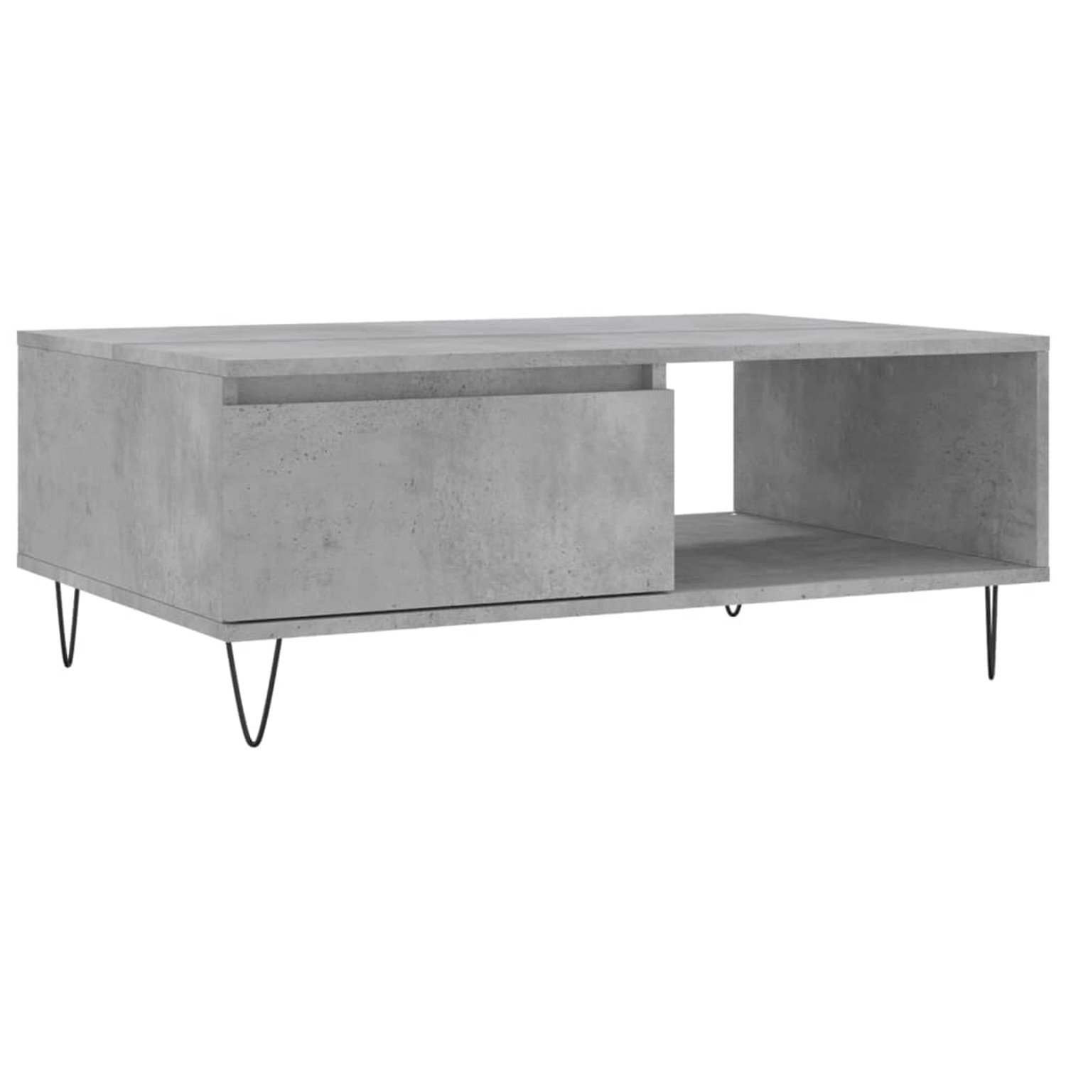 vidaXL Couchtisch Betongrau 90x60x35 cm Holzwerkstoff Modell 4 günstig online kaufen