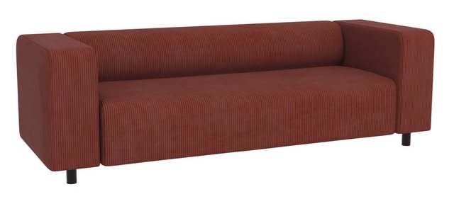 S-Style Möbel 3-Sitzer Sofa Gustav aus Cord-Stoff mit bequemem Sitz, mit We günstig online kaufen