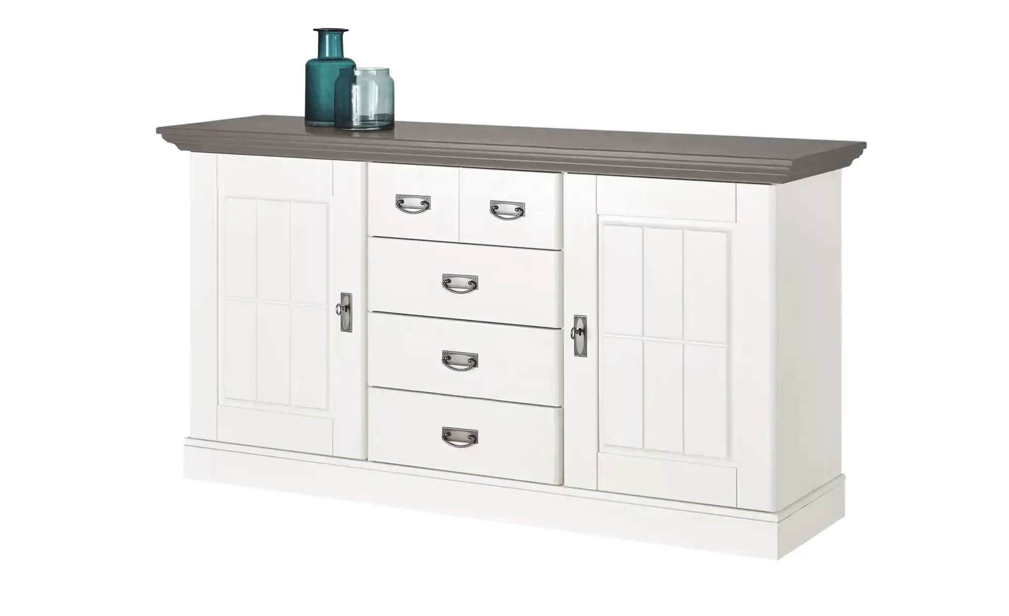 maison bleue Sideboard  Florian ¦ weiß ¦ Maße (cm): B: 171,3 H: 90,1 T: 48 günstig online kaufen