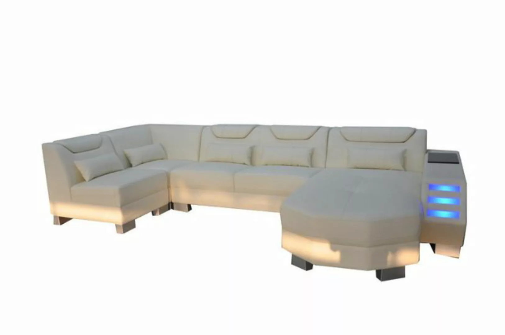 JVmoebel Ecksofa Designer Sofa mit USB Eck Leder Ecke Sofa Polster Zimmer L günstig online kaufen