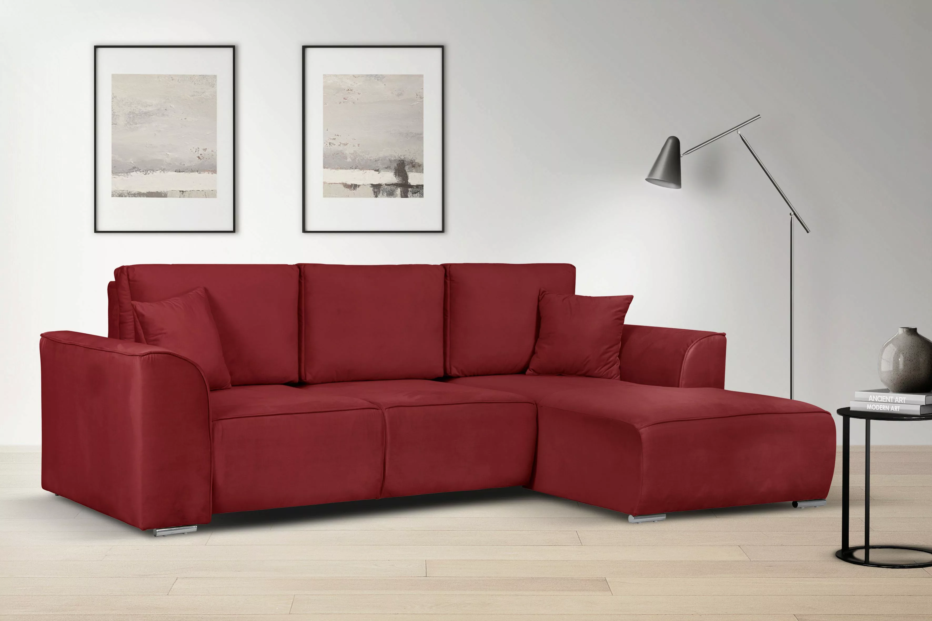 INOSIGN Ecksofa "BEATRICE optionale Schlafsofa mit Bettkasten, B/T/H: 265/1 günstig online kaufen