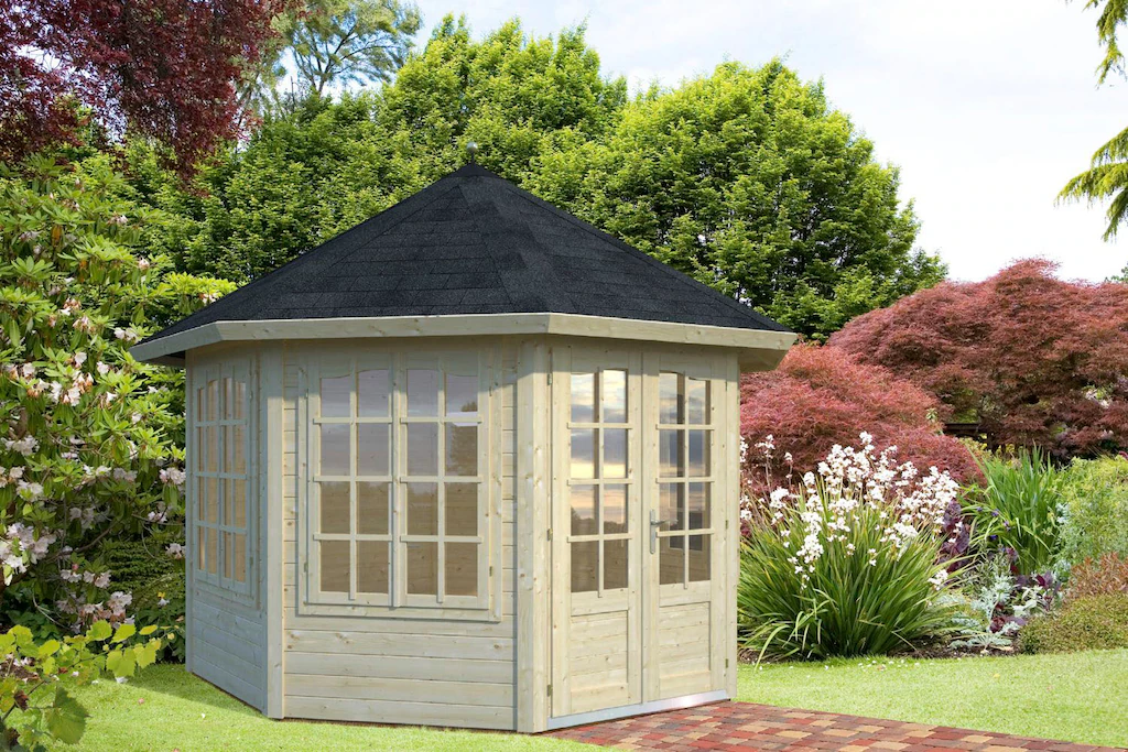 Palmako Gartenhaus "Pavillon Veronica", naturbelassen günstig online kaufen