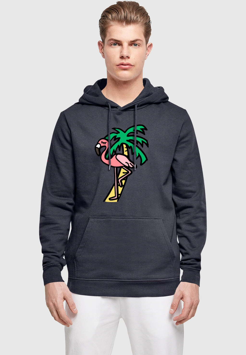 MisterTee Kapuzensweatshirt "MisterTee Flamingo Hoodie", (1 tlg.) günstig online kaufen