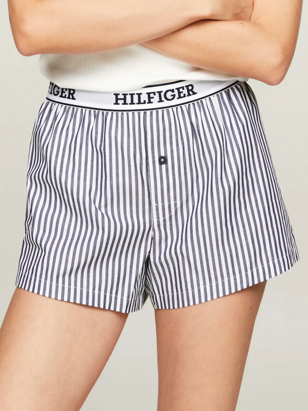 Tommy Hilfiger Underwear Boxershorts "WOVEN SHORTS", mit allover Streifen & günstig online kaufen