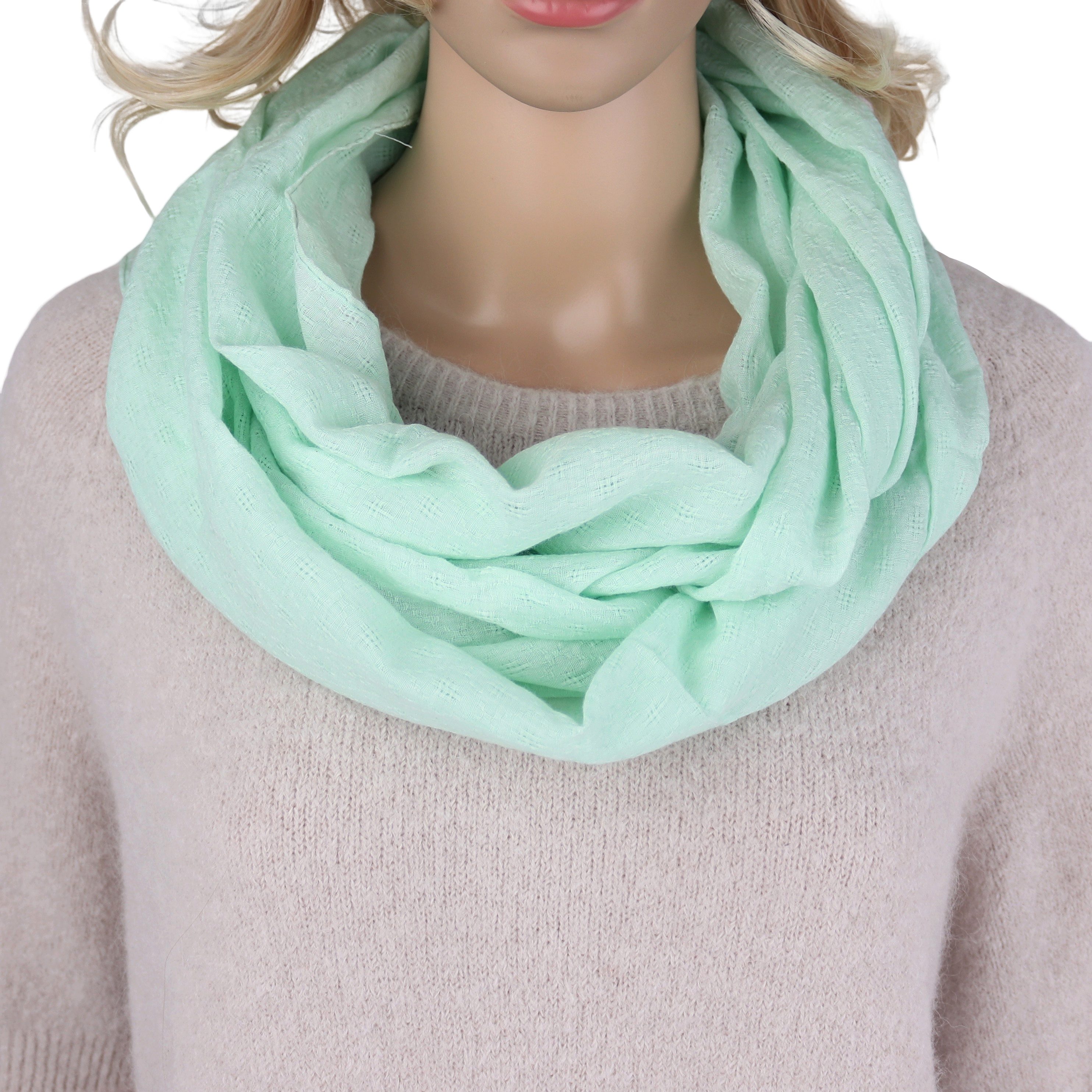 MIRROSI Loop Damen Schal Unifarbe mit günstig online kaufen