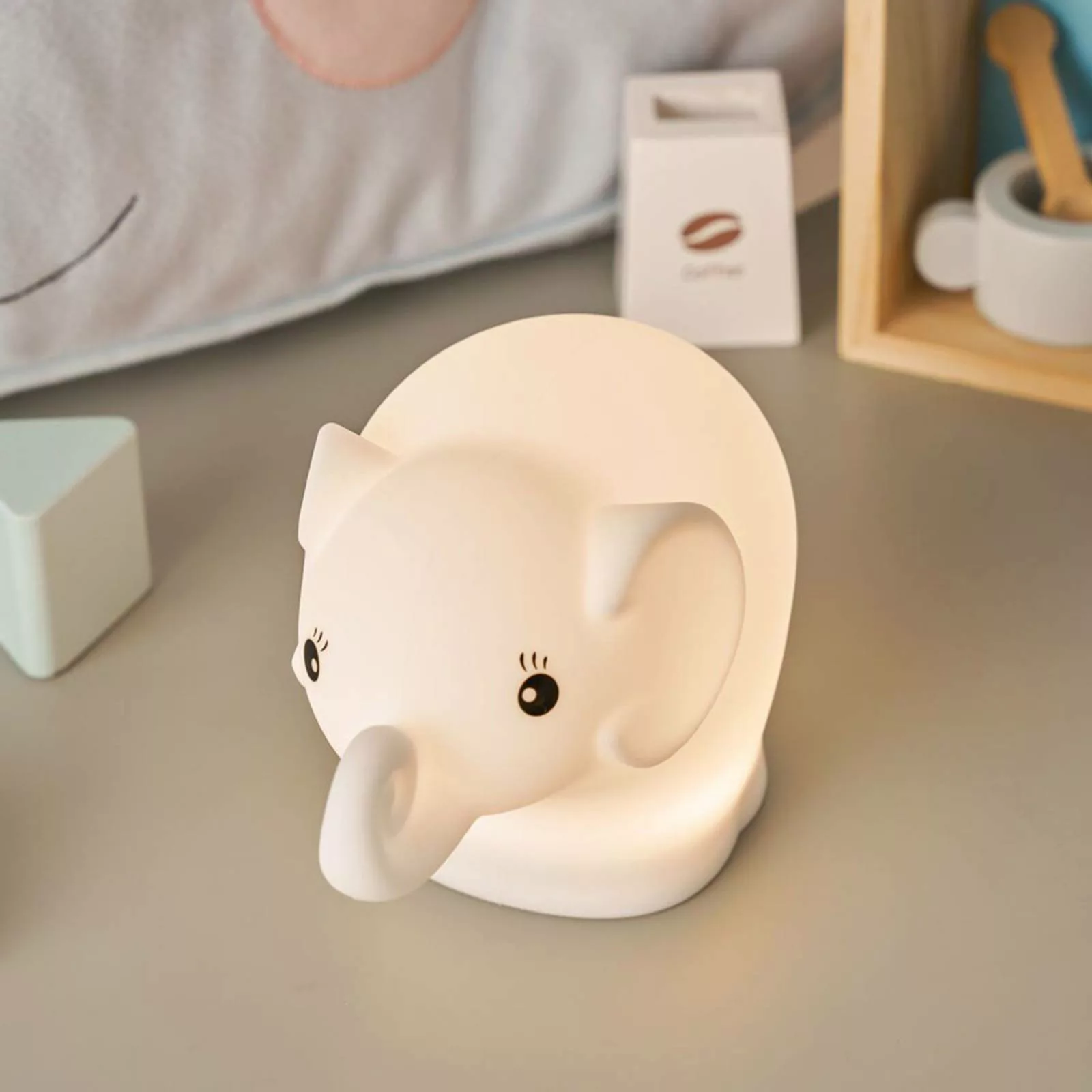 Pauleen Night Elephant LED-Nachtlicht, USB, RGBW günstig online kaufen