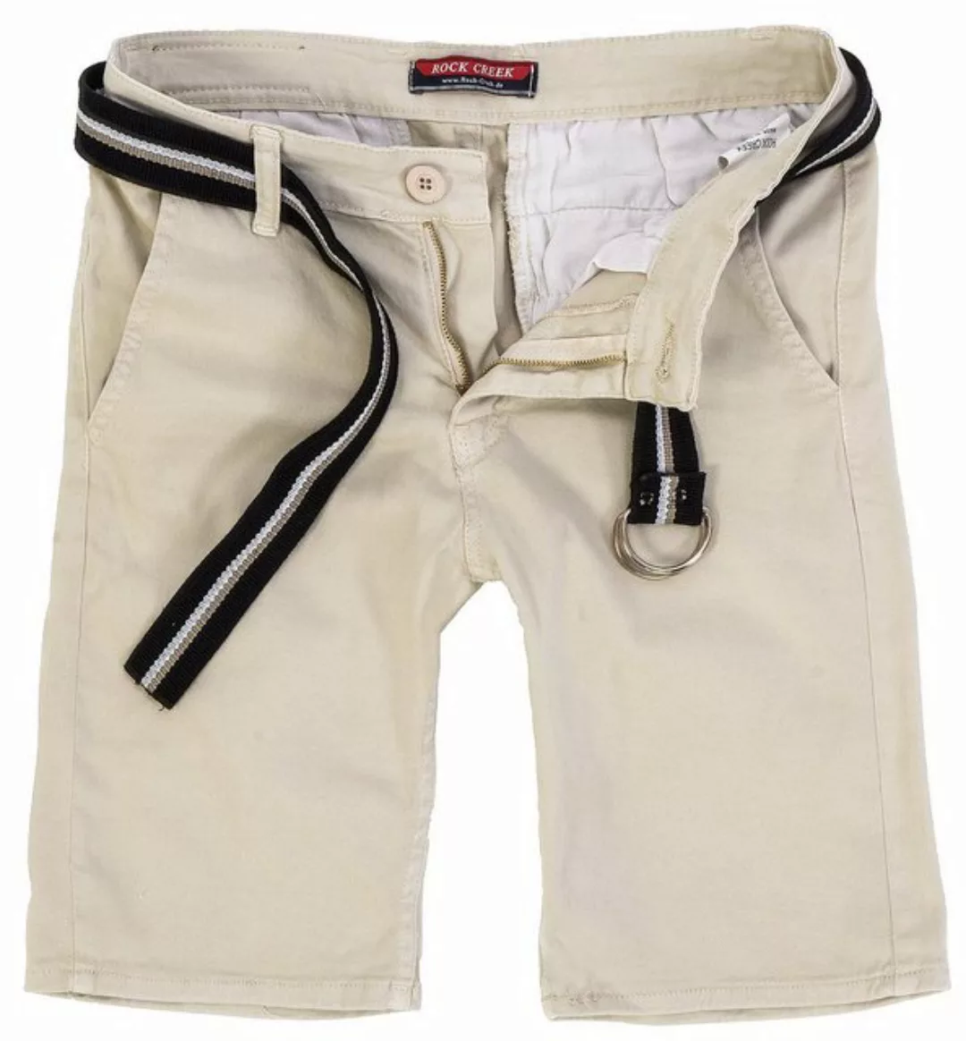 Rock Creek Chinoshorts Herren Chino Shorts mit Gürtel RC-2133 günstig online kaufen