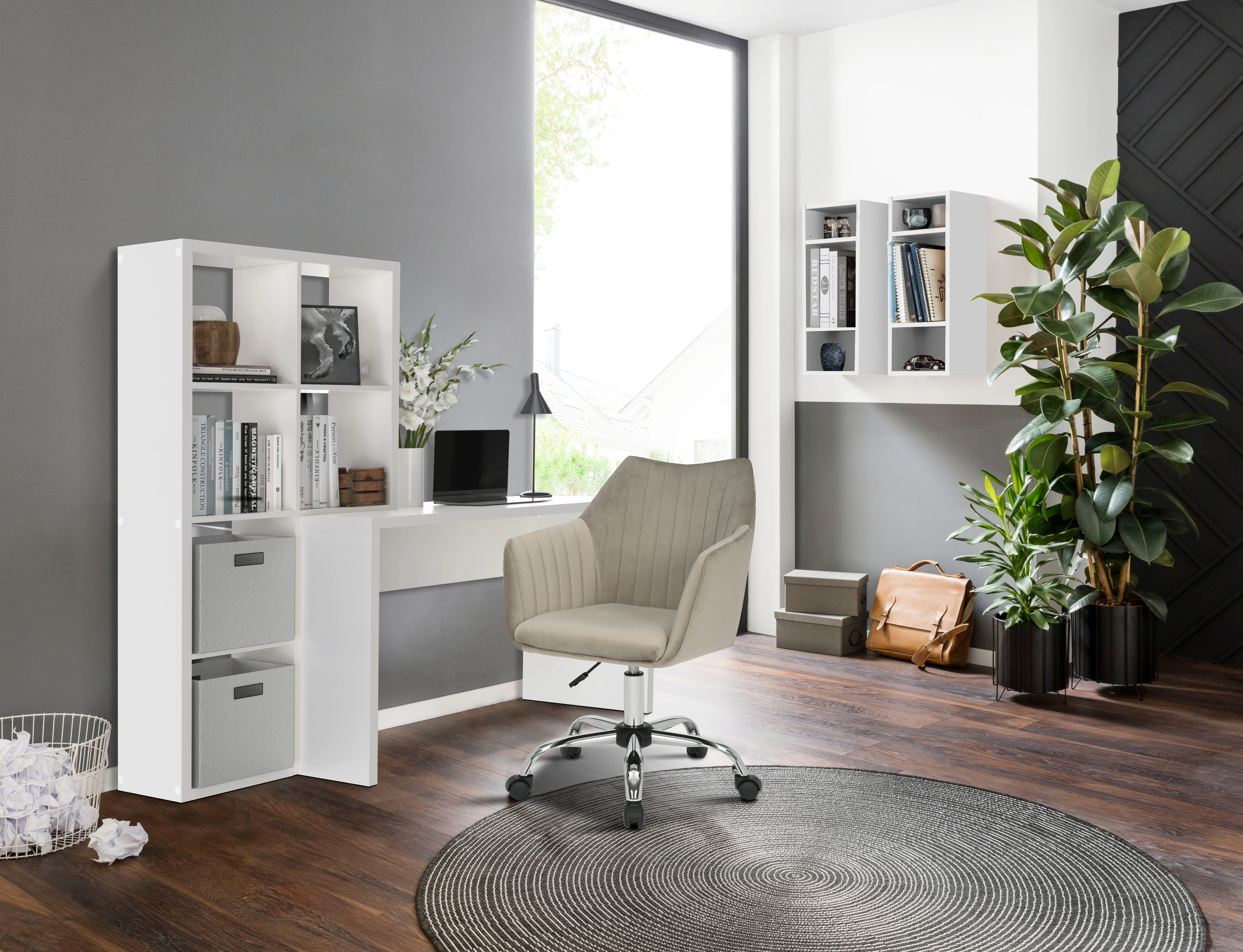 INOSIGN Bürostuhl »Cesano, eleganter Schreibtischstuhl«, Stoff, bequeme Pol günstig online kaufen