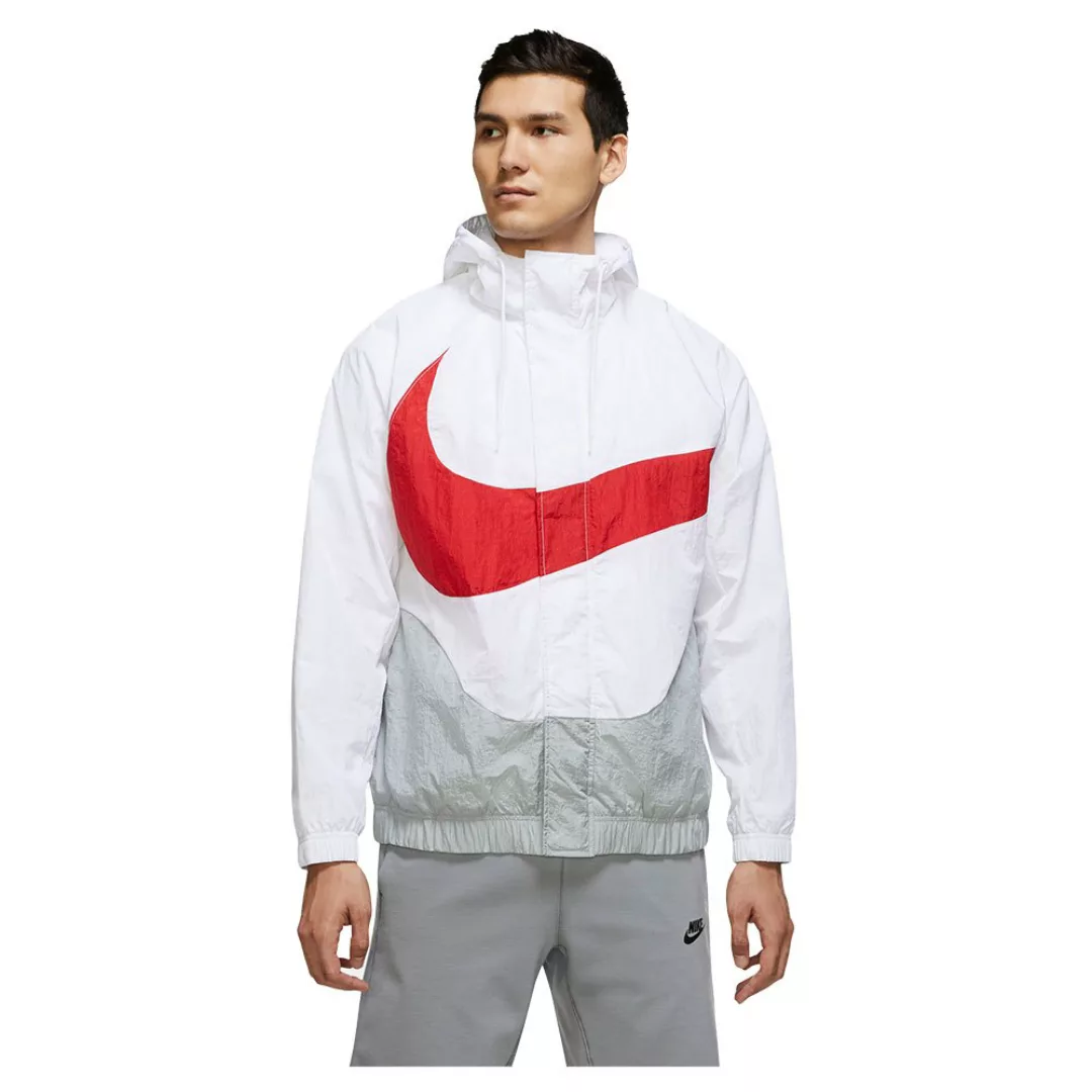 Nike Sportswear Swoosh Woven Lined Jacke XL White / Lt Smoke Grey / Univers günstig online kaufen