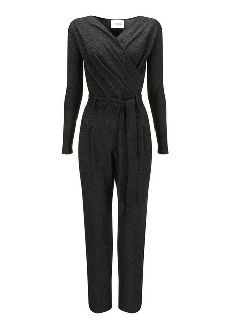 Nicowa Jumpsuit BOMBANO mit Wasserfallausschnitt und Bindegürtel günstig online kaufen