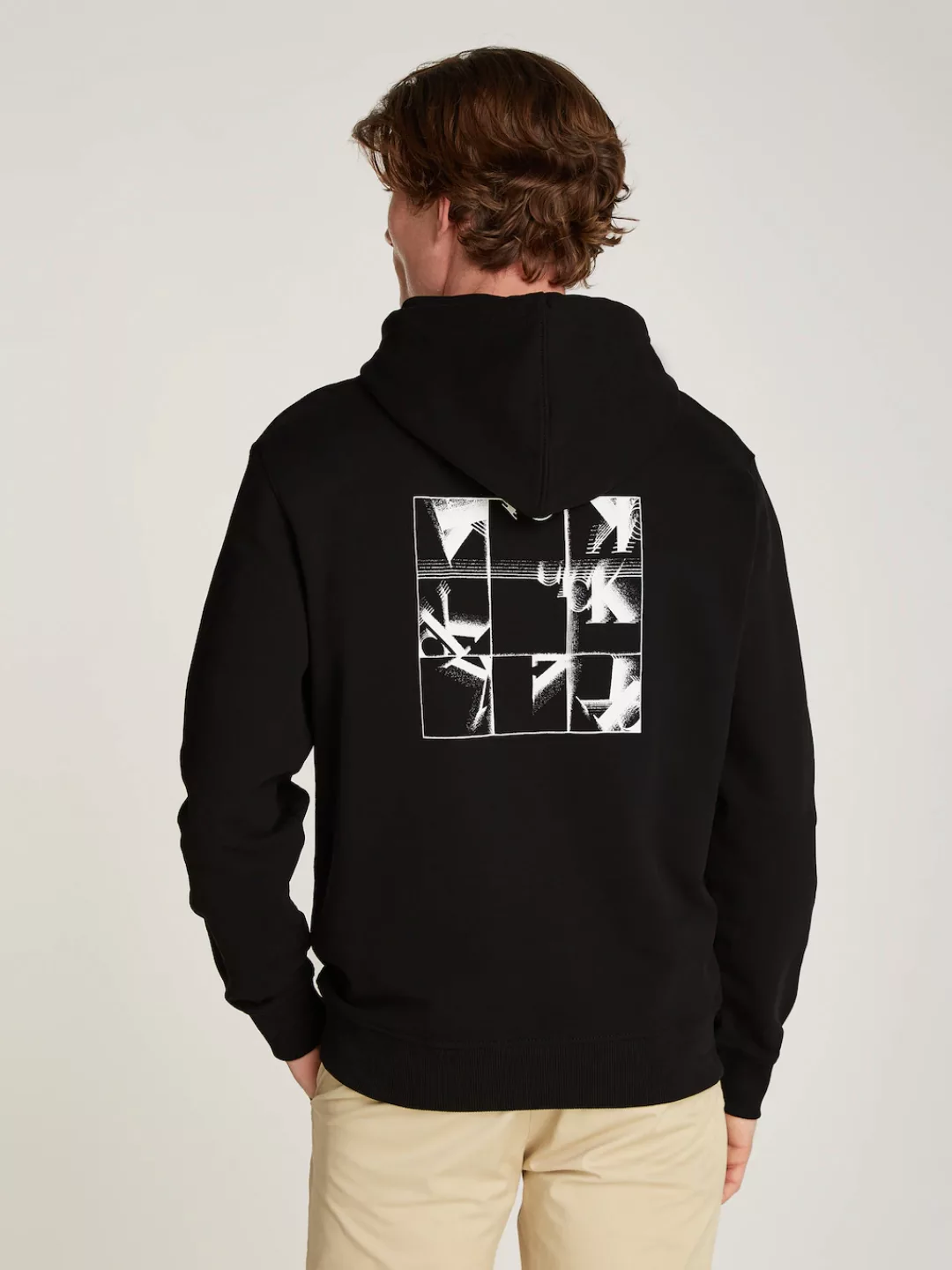 Calvin Klein Jeans Kapuzensweatshirt "GRID MONOGRAM HOODIE", mit Logoschrif günstig online kaufen