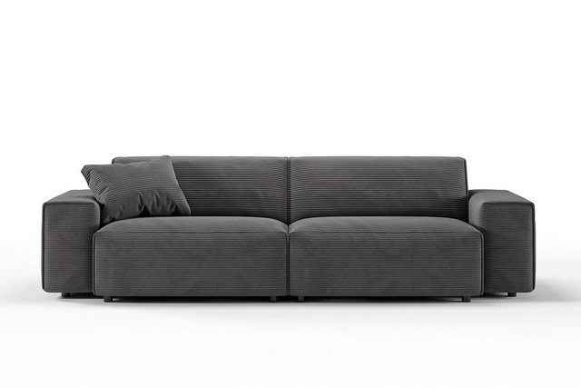 KAWOLA 3-Sitzer RANI, Sofa Couch Cord verschiedene Farben 256x101 cm günstig online kaufen