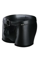 Schwarzer Wetlook Boxer Shorts günstig online kaufen