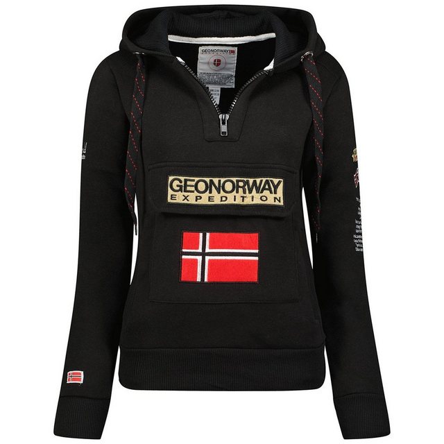 Geo Norway Kapuzenpullover Half Zip Hoodie bagymclass (1-tlg) mit Norwegen günstig online kaufen