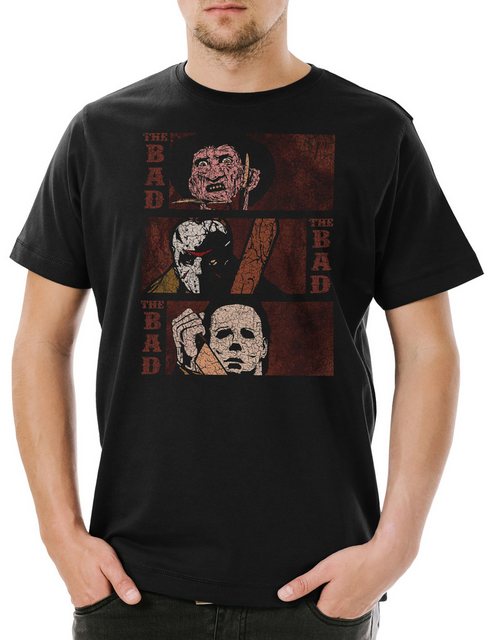 Urban Backwoods Print-Shirt The Bad & The Bad Herren T-Shirt Jason Slasher günstig online kaufen