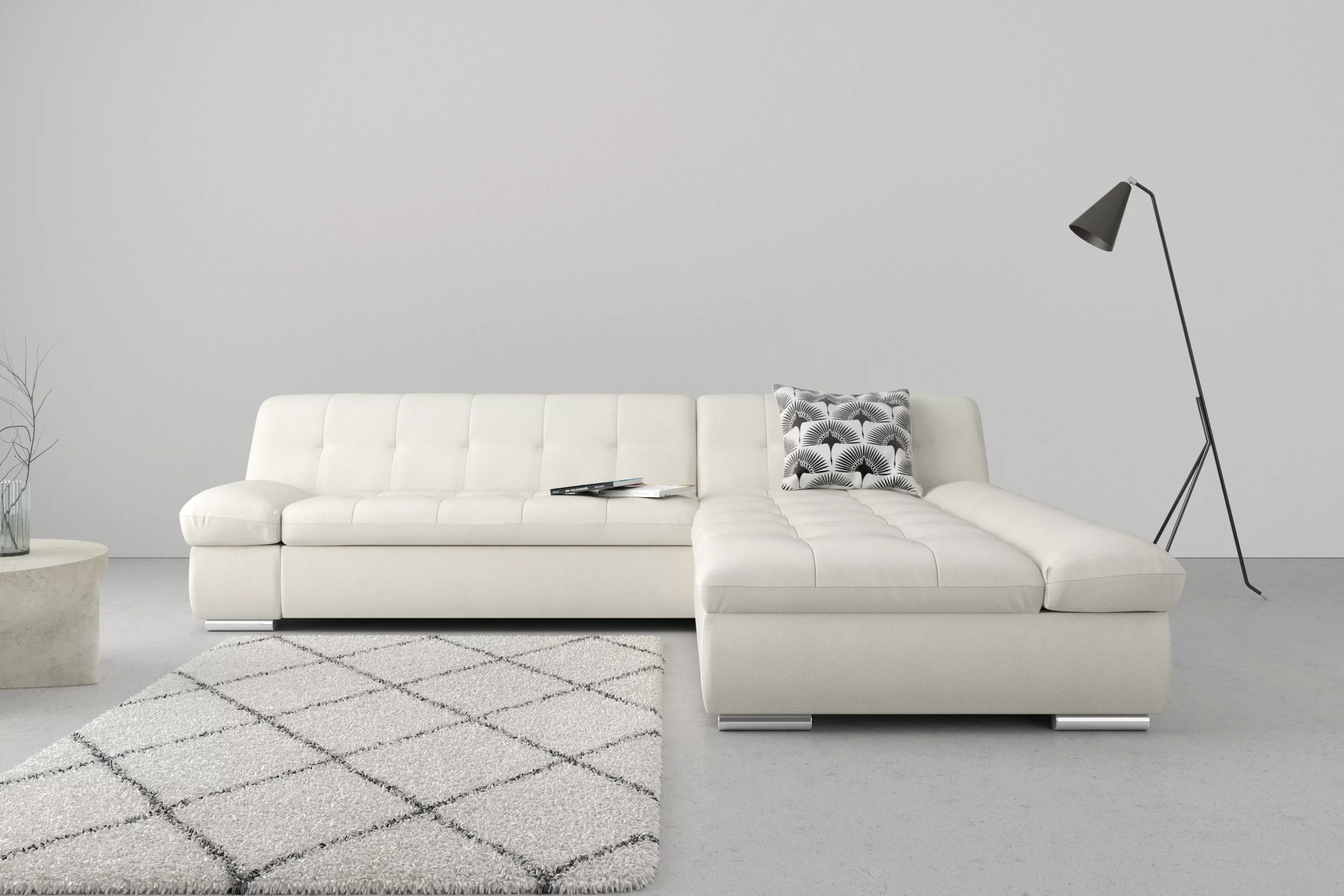 DOMO collection Ecksofa "Mona L-Form", wahlweise mit Bettfunktion günstig online kaufen