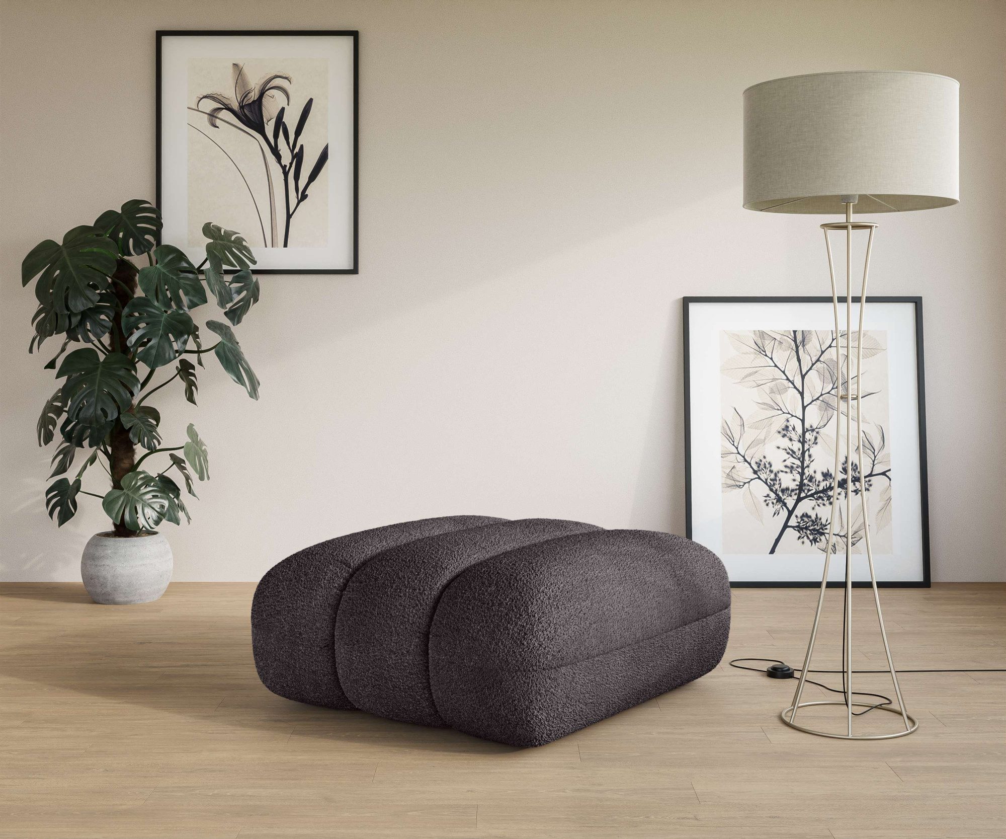 LeGer Home by Lena Gercke Polsterhocker "Priya Sitzhocker, moderne Steppung günstig online kaufen