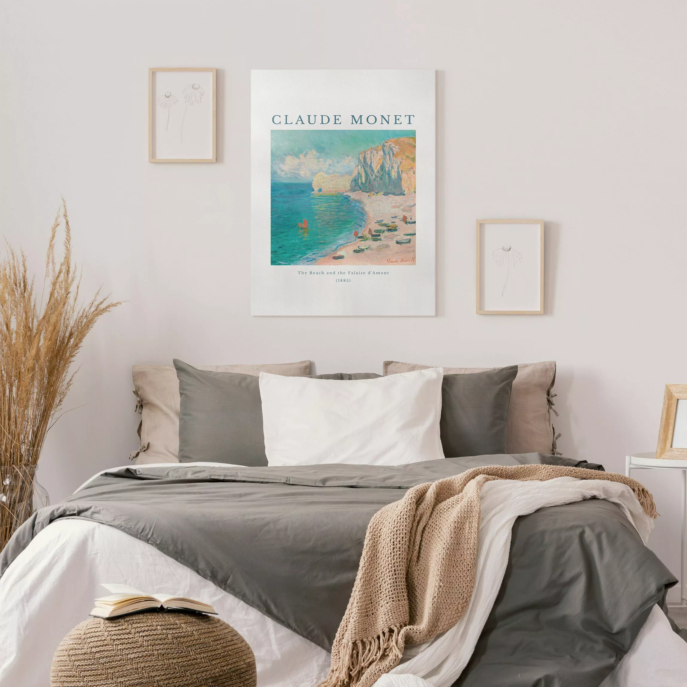 Leinwandbild Claude Monet - Der Strand günstig online kaufen