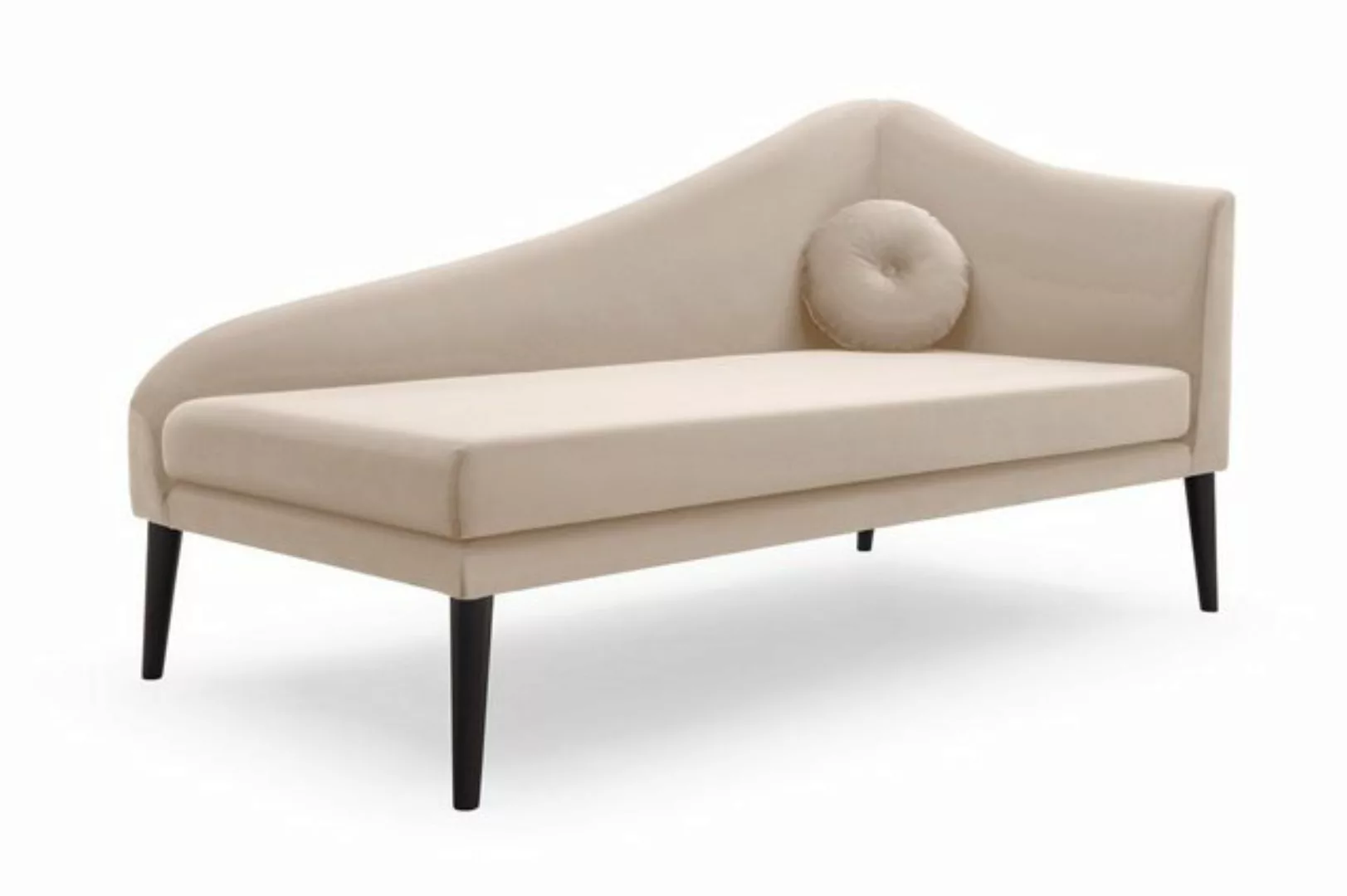 MOEBLO Chaiselongue BANGA, Zierkissen Beineholz Liegesofa,Récamière, Chaise günstig online kaufen