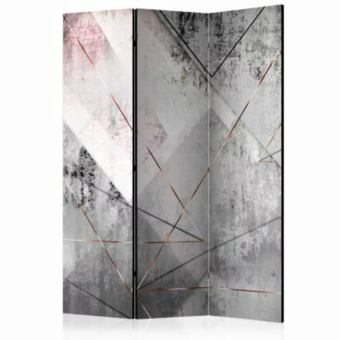 artgeist Paravent Triangular Perspective [Room Dividers] rosa/grau Gr. 135 günstig online kaufen