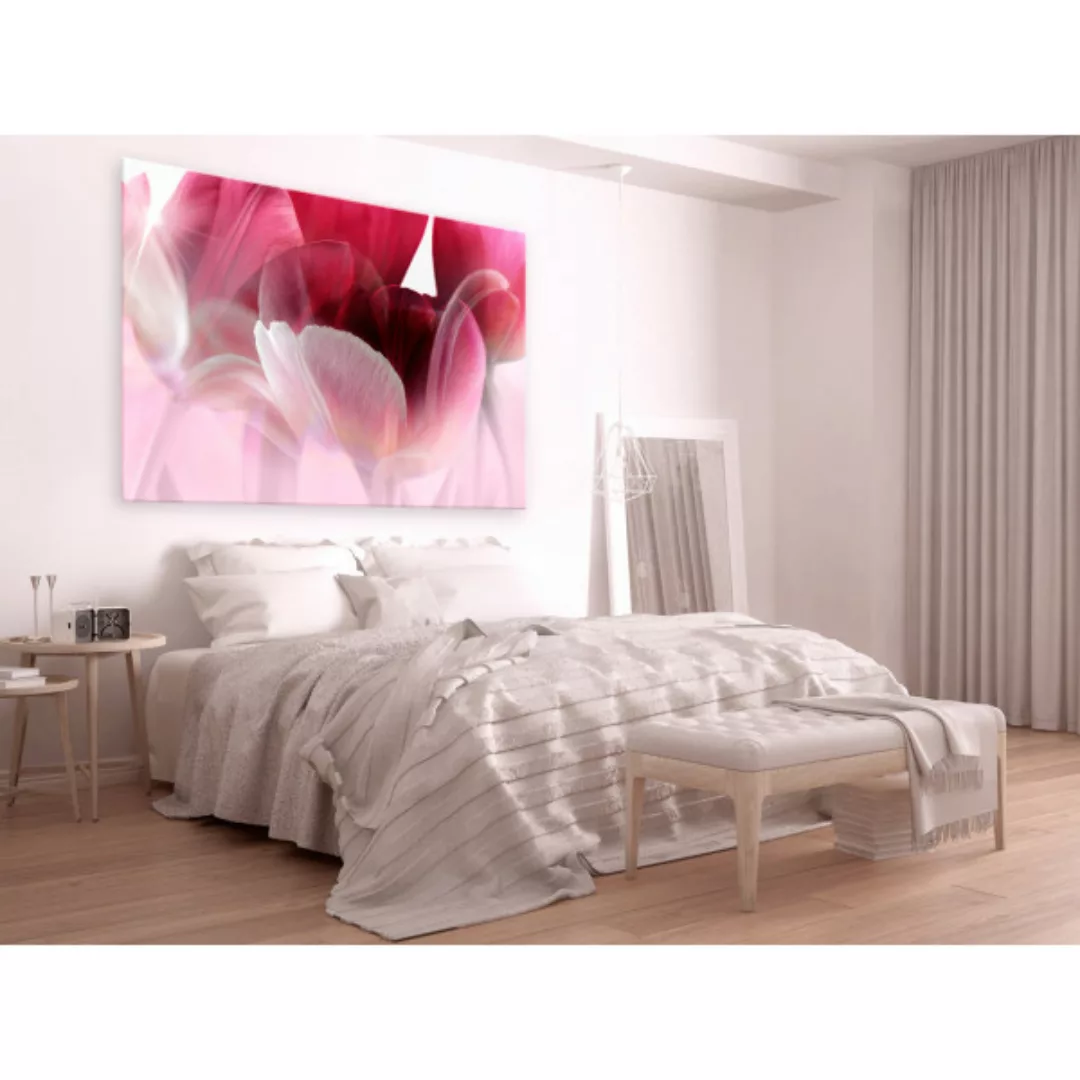 Wandbild Nature: Pink Tulips XXL günstig online kaufen