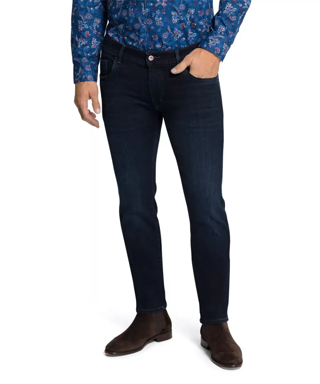 Pioneer Jeans Ryan Megaflex Regular Fit blue black extra lang günstig online kaufen