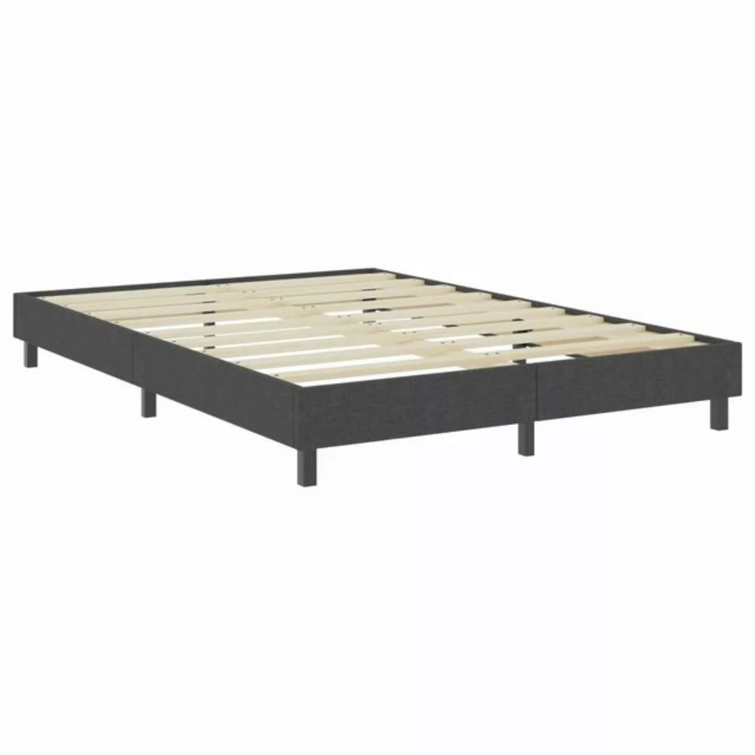 furnicato Bettgestell Boxspring-Grau Stoff 160x200 cm (1-tlg) günstig online kaufen