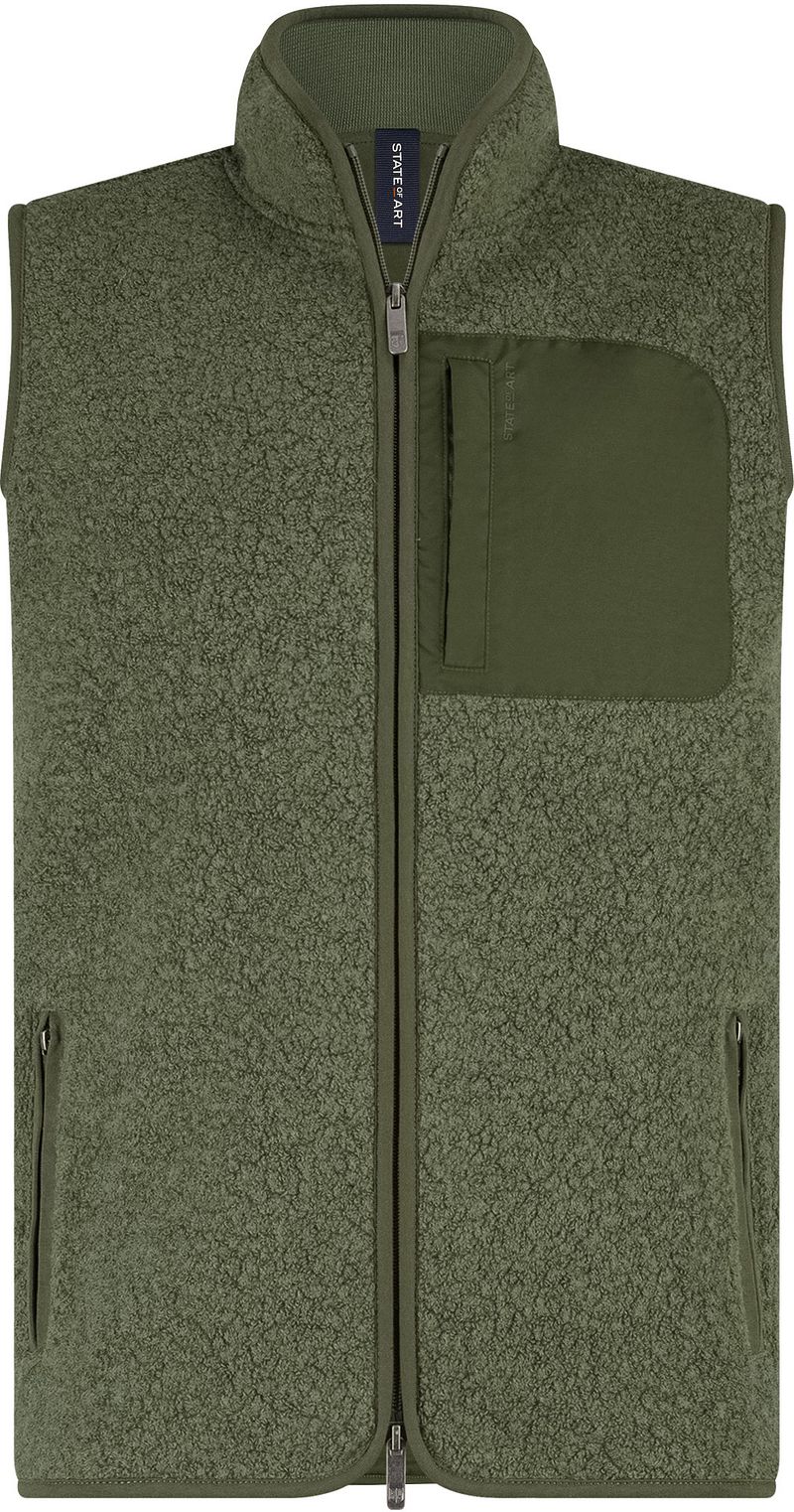 State Of Art Bodywarmer Teddy Olive - Größe XXL günstig online kaufen