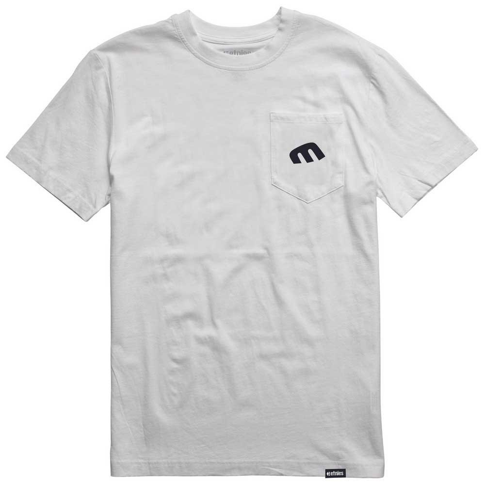 Etnies Style E Pocket Kurzärmeliges T-shirt M White günstig online kaufen