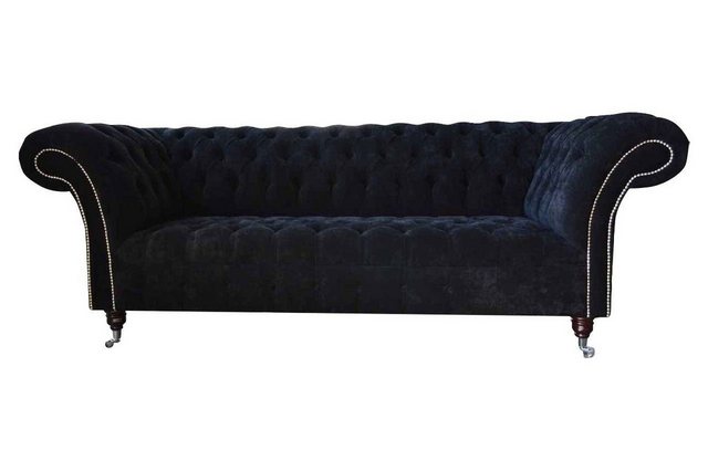 Xlmoebel Sofa Entwurf Sofa Sitzmöbel 3-Sitzer Sofas Blau Couches Gewebe Neu günstig online kaufen