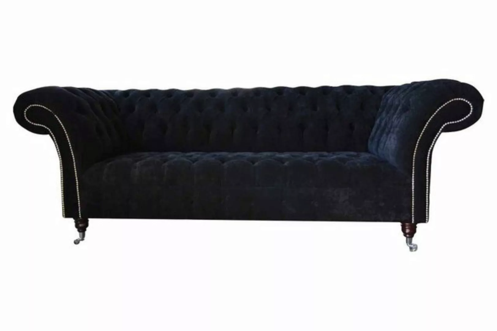 Xlmoebel Sofa Entwurf Sofa Sitzmöbel 3-Sitzer Sofas Blau Couches Gewebe Neu günstig online kaufen