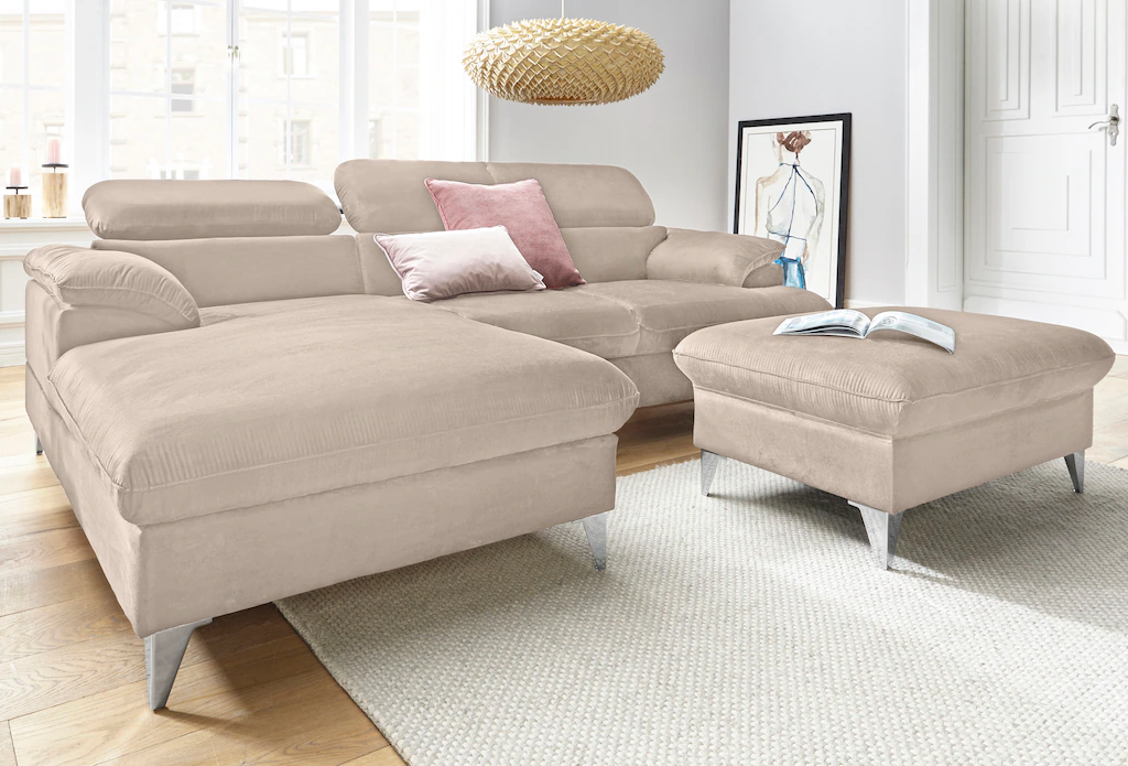 COTTA Polstergarnitur "Caluso L-Form", (2 tlg.), Set bestehend aus: Ecksofa günstig online kaufen