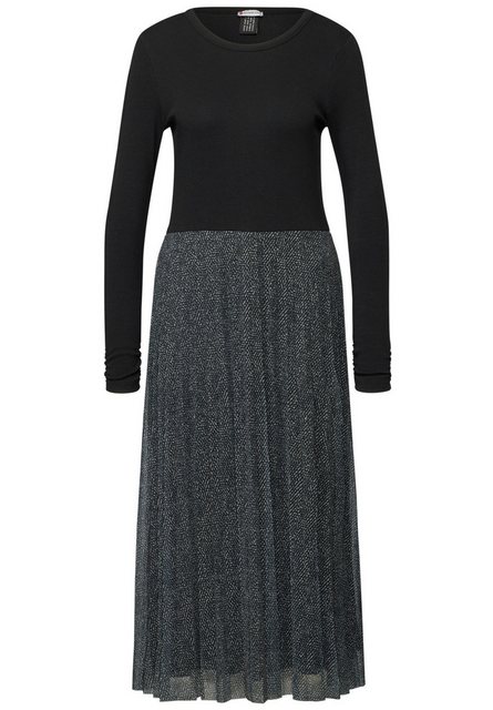 STREET ONE Midikleid mit Plissée-Rock günstig online kaufen