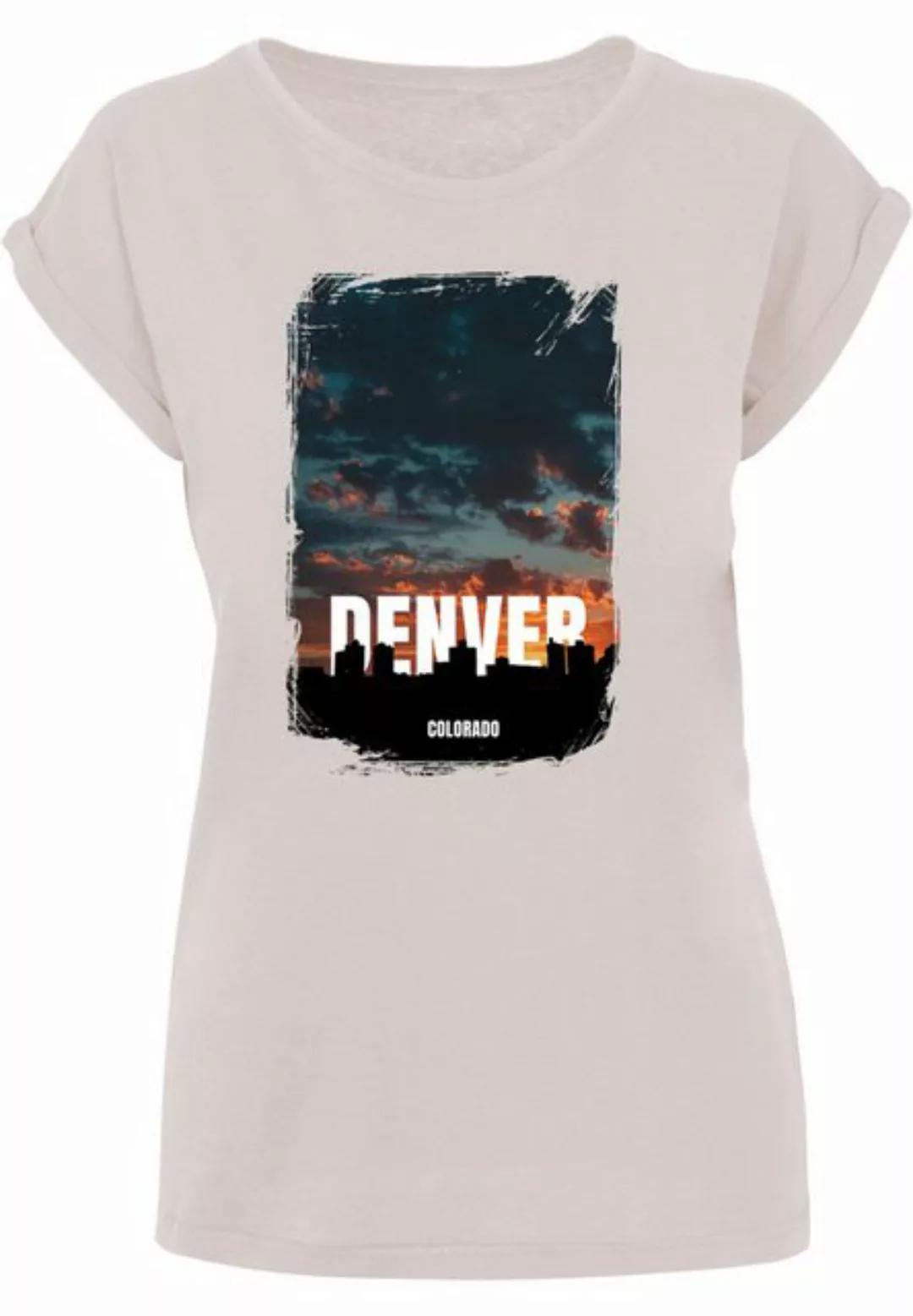 Merchcode T-Shirt Merchcode Damen Ladies Denver Extended Shoulder Tee (1-tl günstig online kaufen