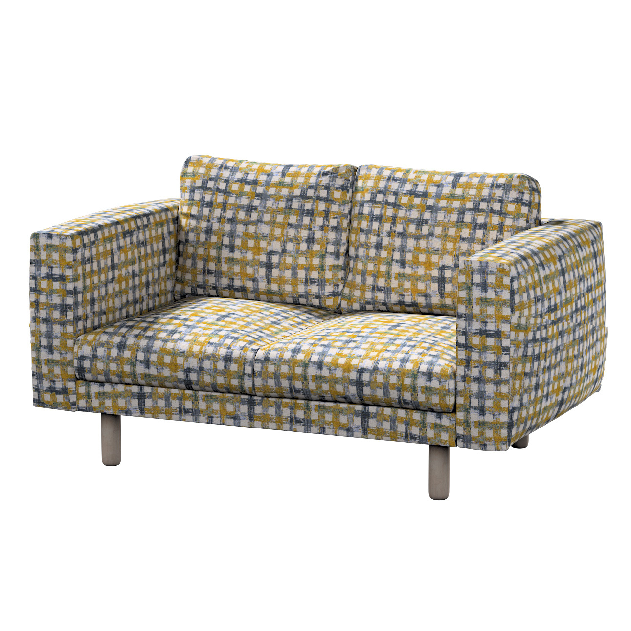 Bezug für Norsborg 2-Sitzer Sofa, blau-gelb, Norsborg 2-Sitzer Sofabezug, C günstig online kaufen