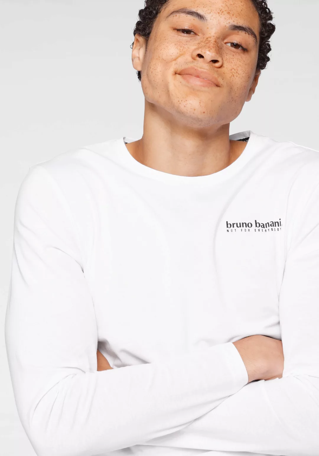 Bruno Banani Langarmshirt, schmal geschnitten, bedruckt, aus Baumwolle, im günstig online kaufen