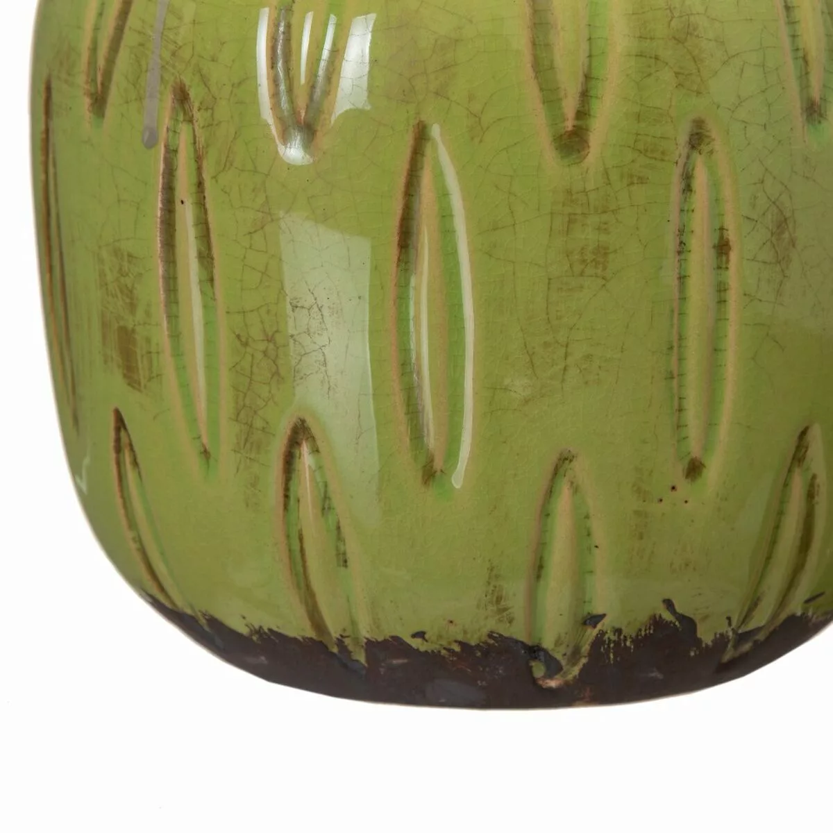 Blumentopf 19,5 X 19,5 X 18,5 Cm Aus Keramik Pistazienfarben günstig online kaufen