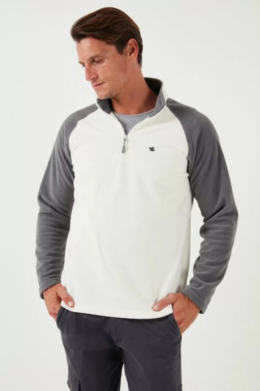 Buratti Fleecepullover Slim Fit günstig online kaufen