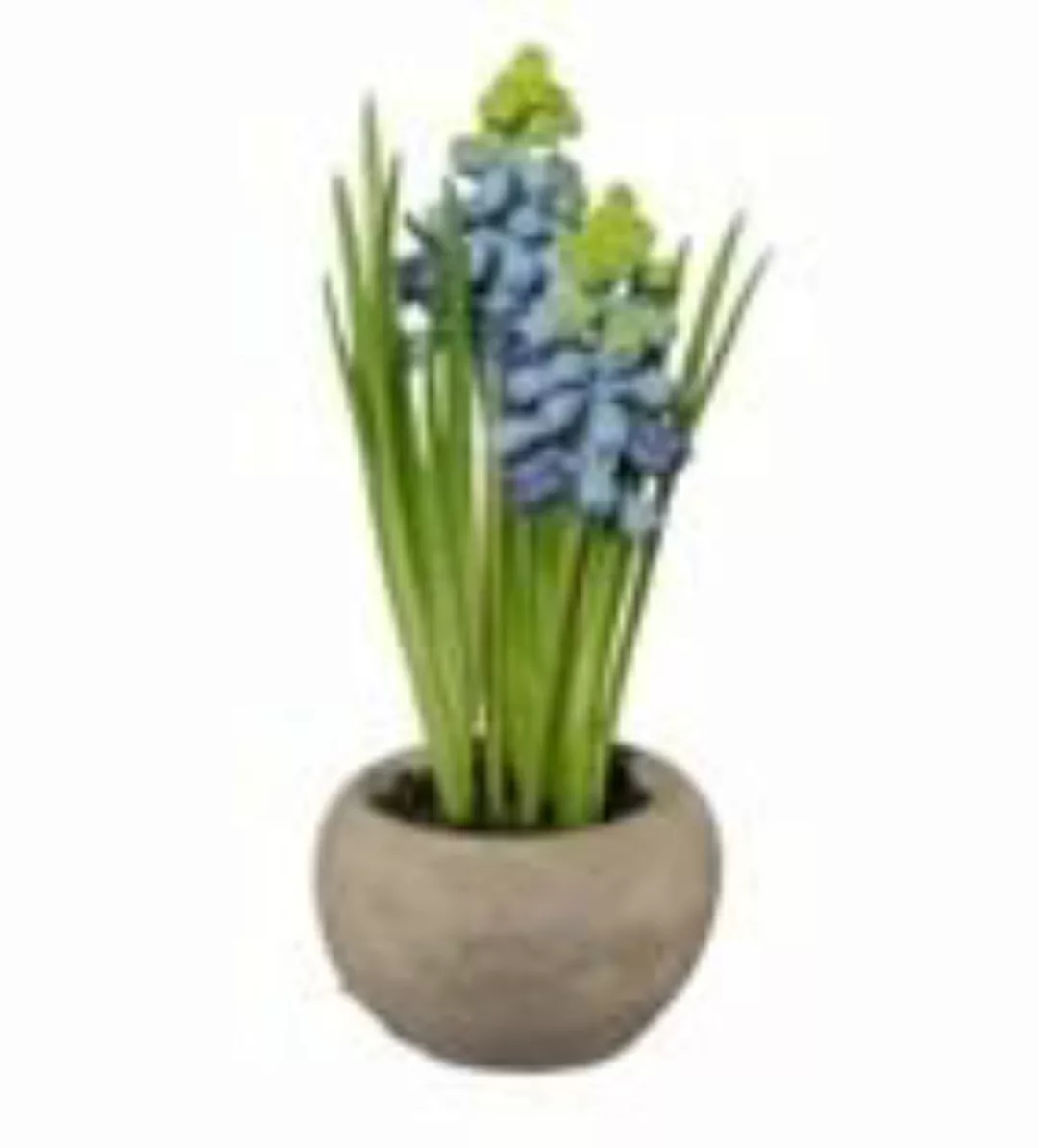 Bell'Arte Kunstpflanzen & -blumen Hyazinthe im Zementtopf blau 15 cm (89652 günstig online kaufen