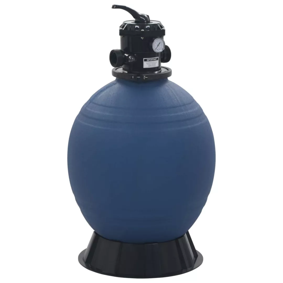 Pool-sandfilter Mit 6-wege-ventil Filterkessel Blau 560 Mm günstig online kaufen