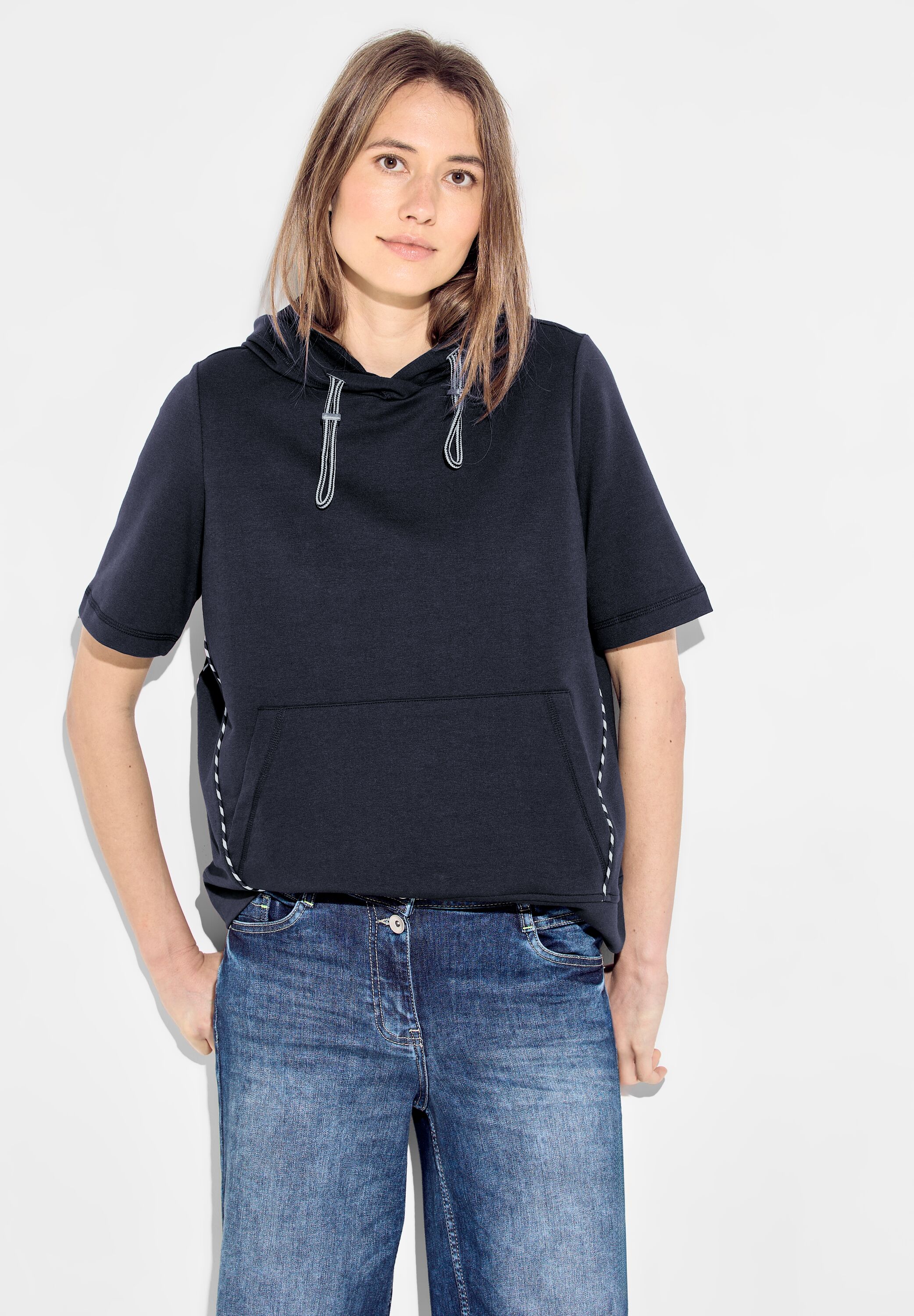 Cecil Sweatshirt mit kontrastfarbenen Details günstig online kaufen