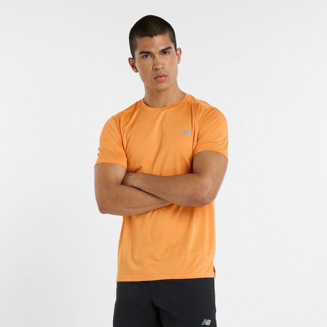 New Balance Laufshirt MENS RUNNING SS TOP mit Streifendesign günstig online kaufen