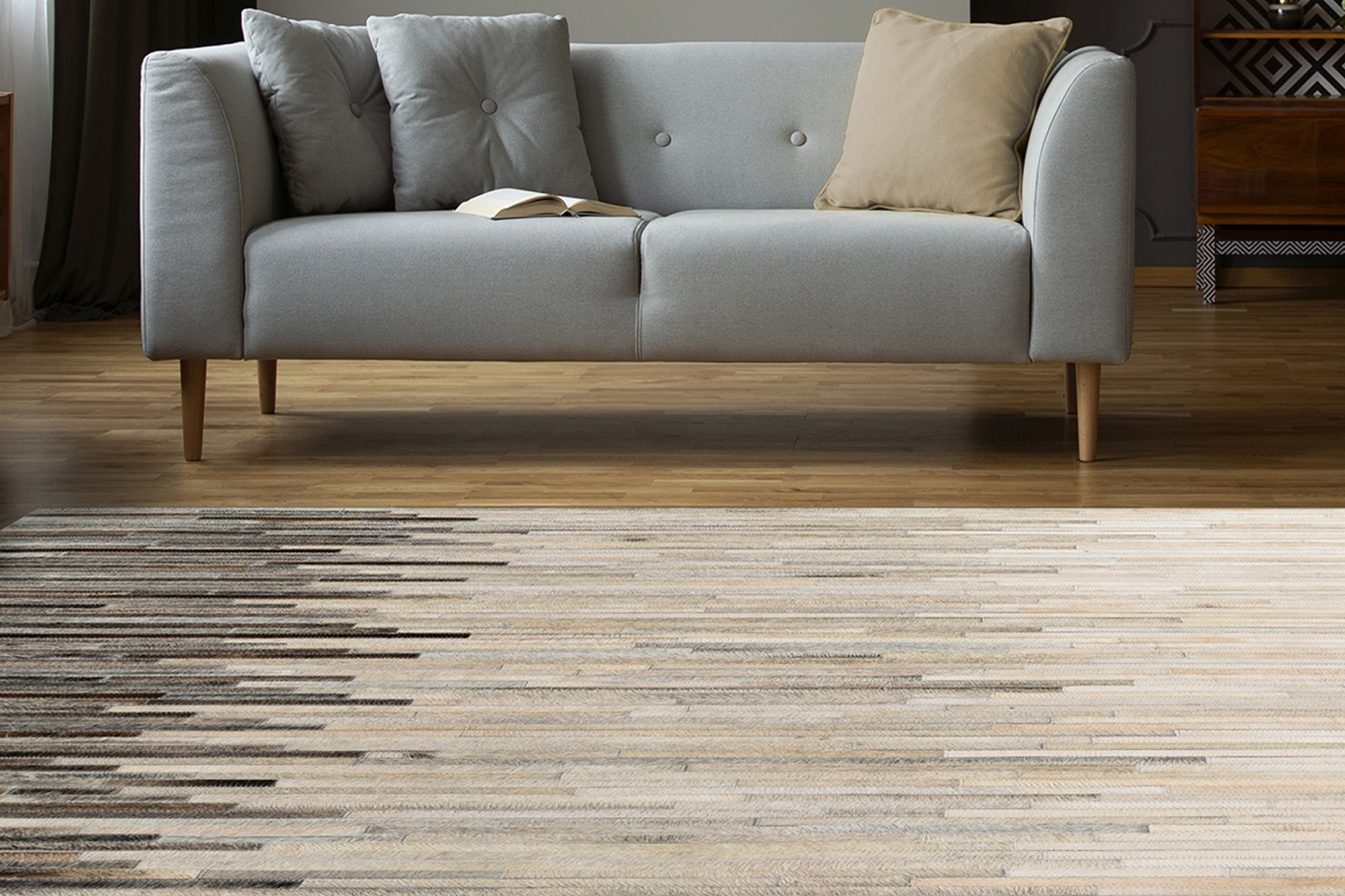 Padiro Lederteppich »Lavin 925 - Fellteppich«, rechteckig, 8 mm Höhe, 100% günstig online kaufen