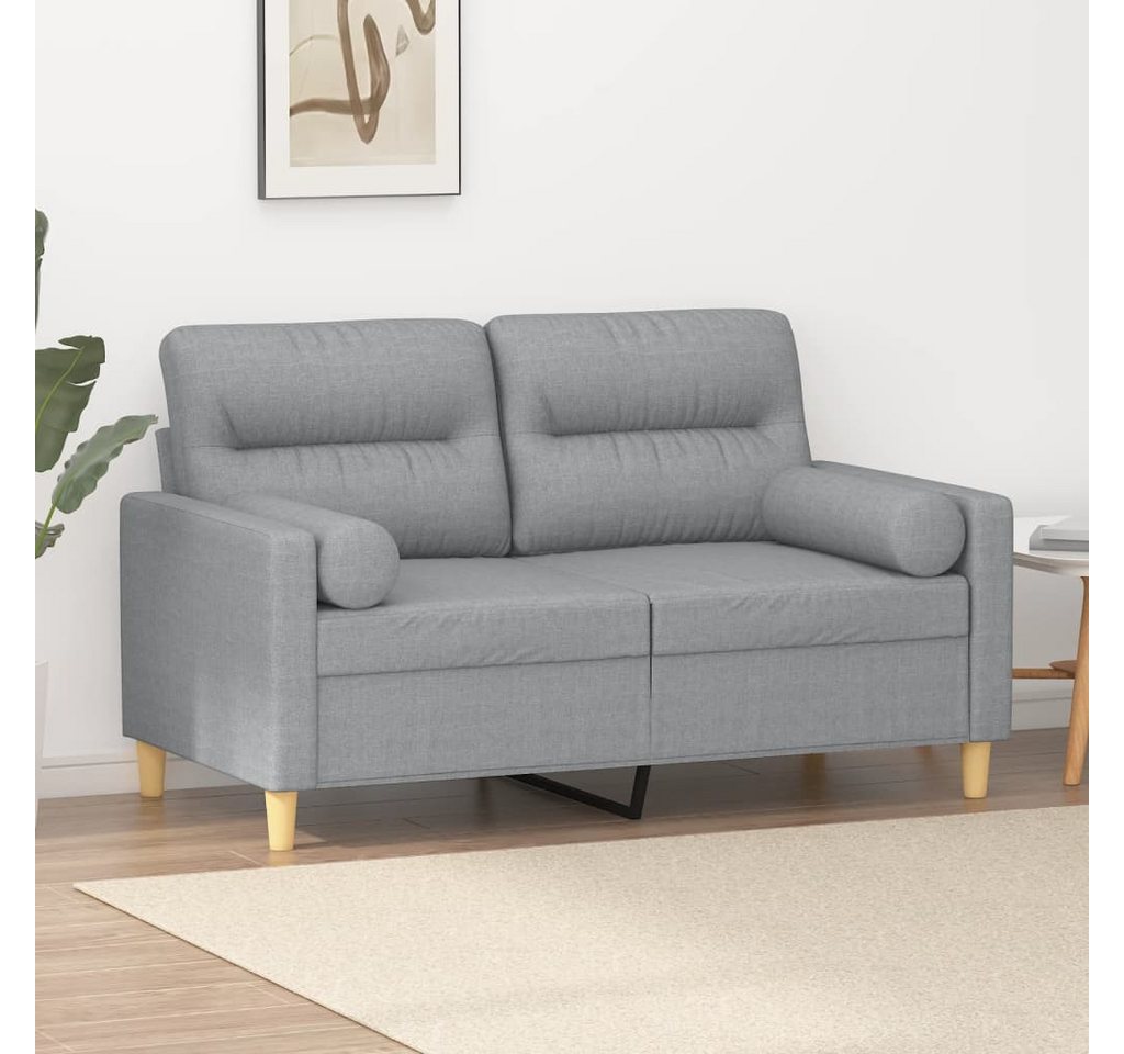 vidaXL Sofa Sofa mit Zierkissen Stoff, 120 cm, 2-Sitzer günstig online kaufen