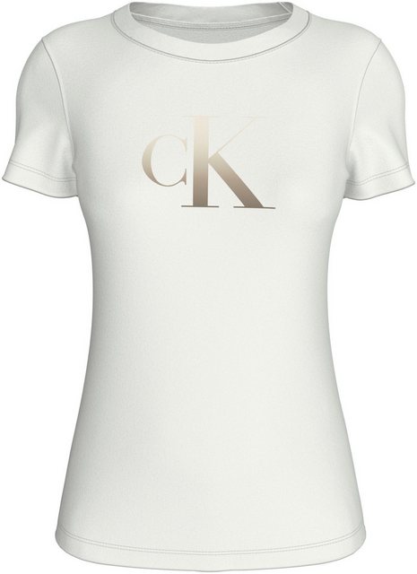 Calvin Klein Jeans Rundhalsshirt GRADIENT CK SLIM TEE mit Logodruck günstig online kaufen