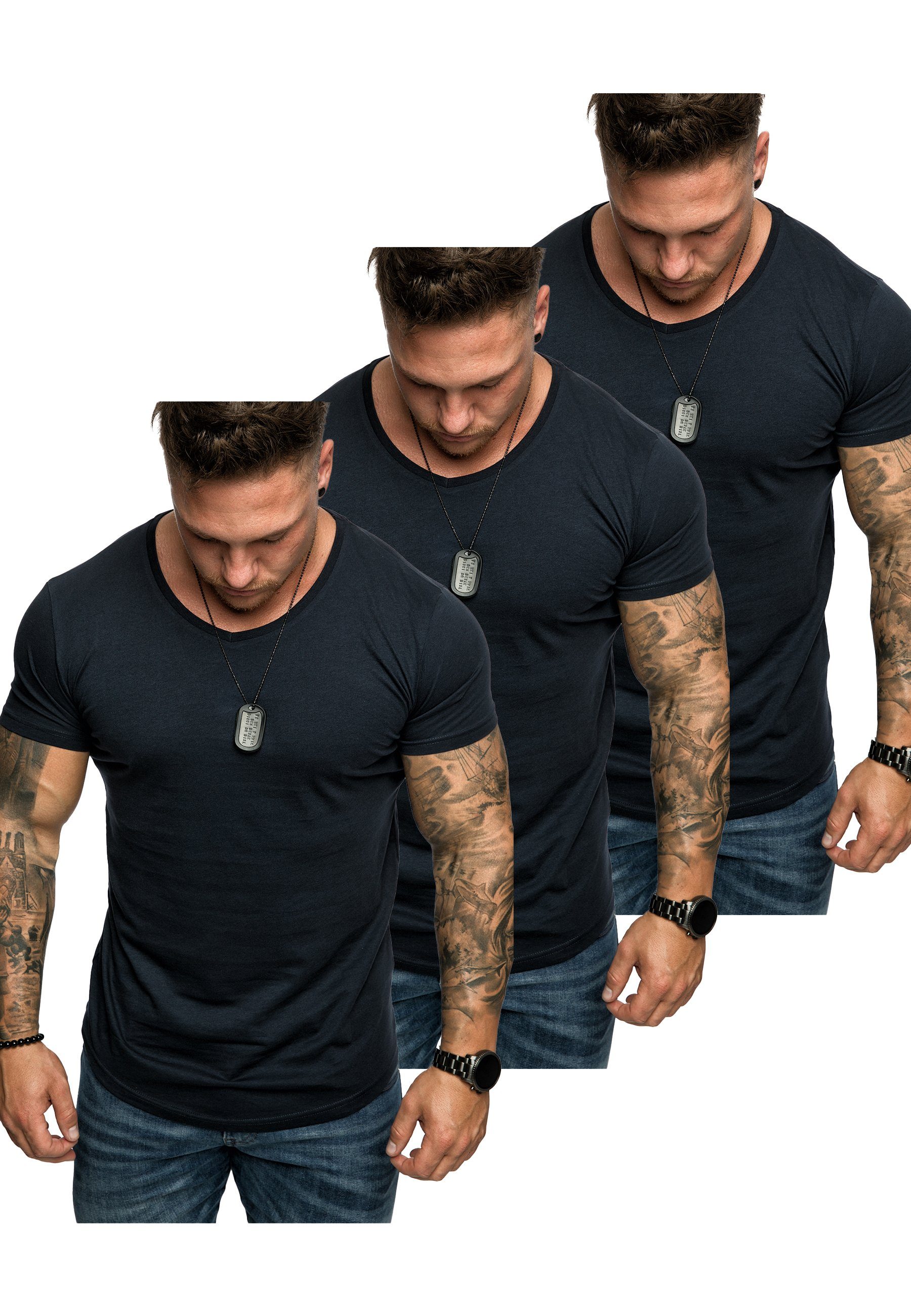 Amaci&Sons T-Shirt 3. BELLEVUE 3er-Pack T-Shirts günstig online kaufen