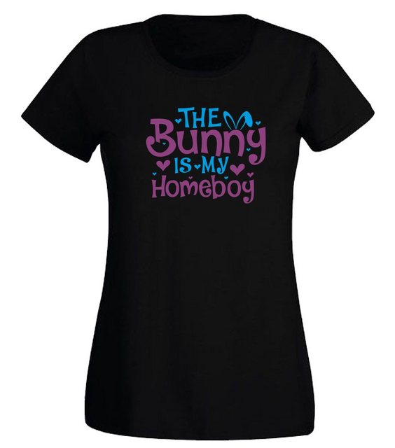 G-graphics T-Shirt Damen T-Shirt - The Bunny is my homeboy Slim-fit, mit tr günstig online kaufen