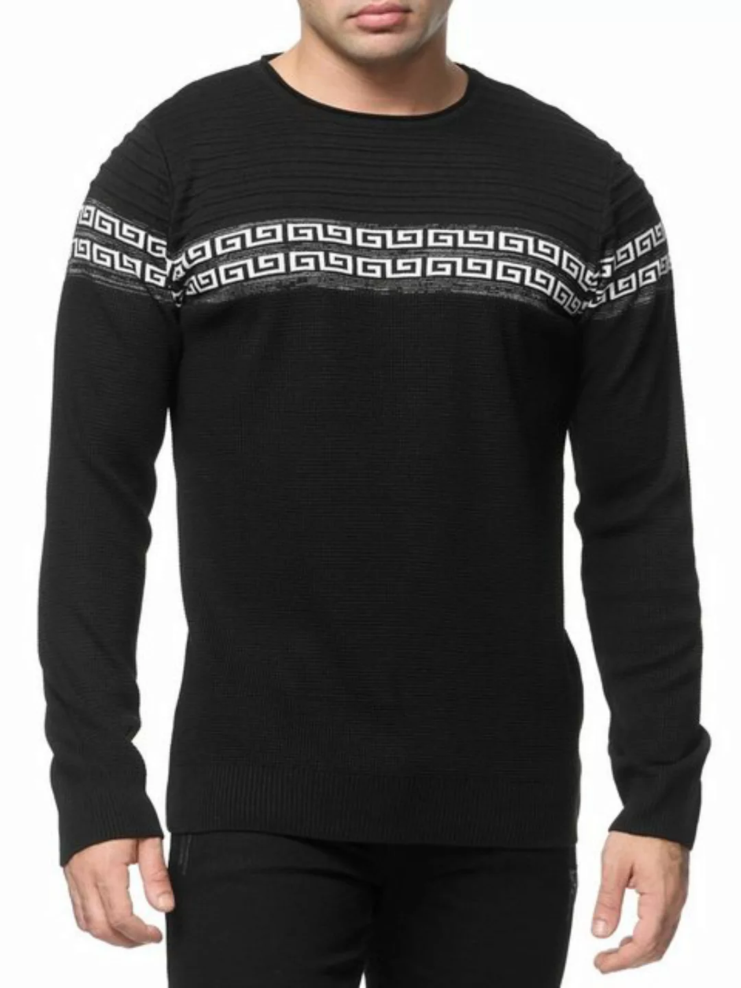 Banco Rundhalspullover Rundhals Basic Pullover Ganzjahrpullover Winter Herb günstig online kaufen