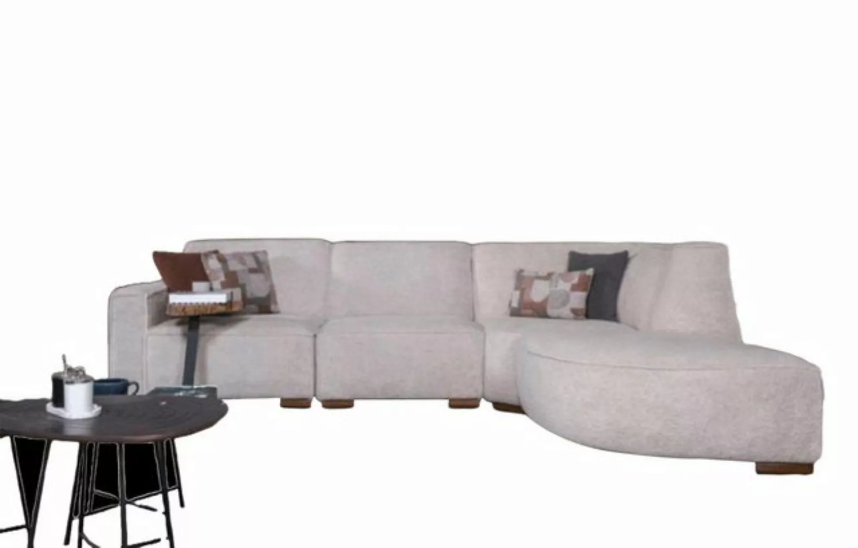 JVmoebel Ecksofa Exklusives Weißes Ecksofa L-Form Wohnzimmer Designer Moder günstig online kaufen